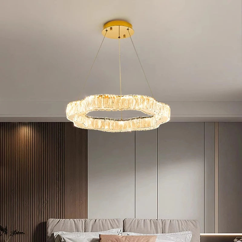 home decorationPendant lights, luxury crystal living room chandelier, bedroom Pendant lamp, ceiling light, indoor lighting
