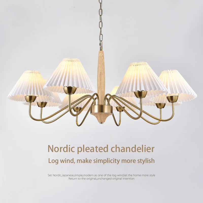 lustre élégant en bois pour cuisine et îlot luminaire suspension