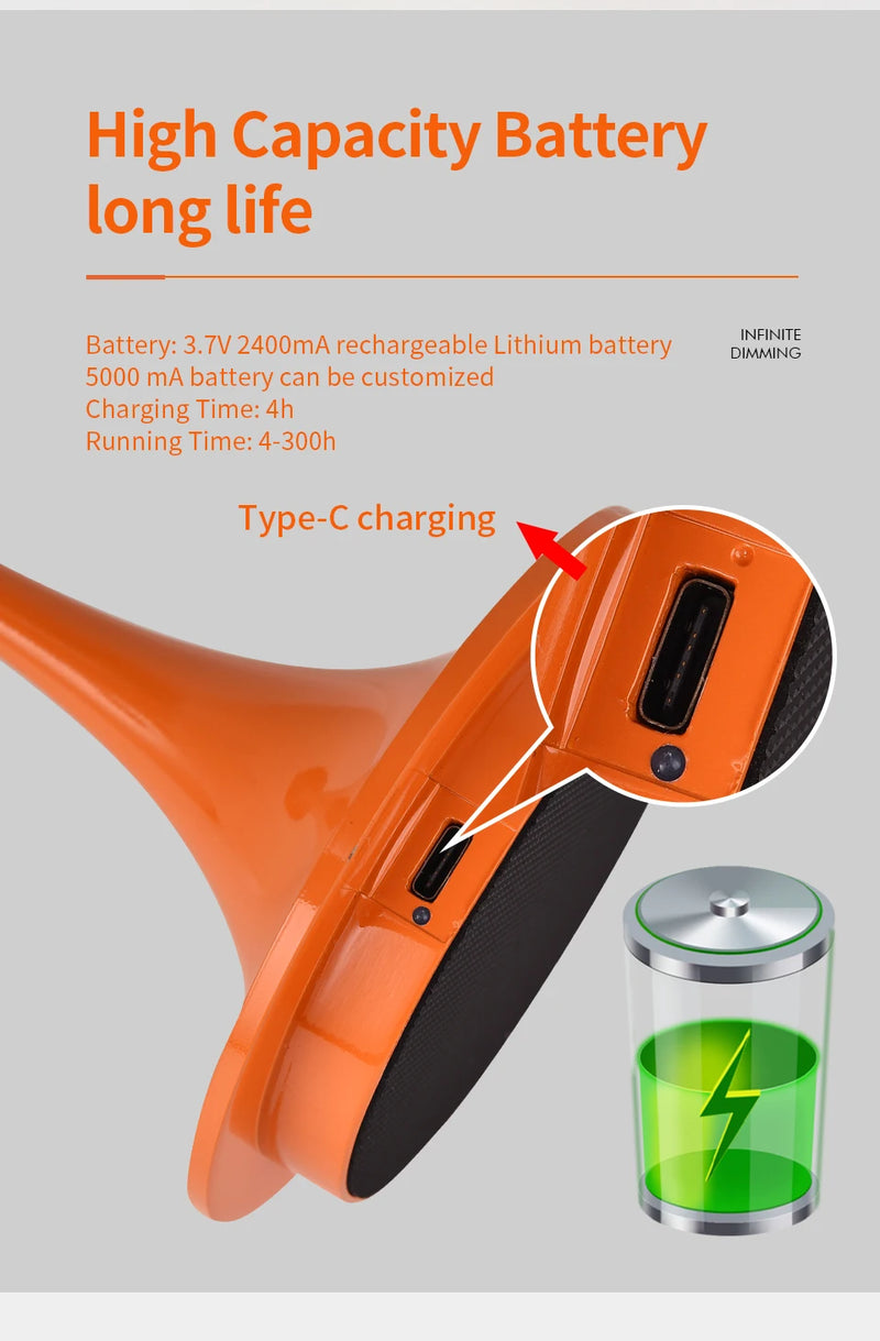 Abat-jour transparent coloré lampe de table chambre chevet LED lampe de bureau lampe de nuit Rechargeable lampe décorative de Restaurant