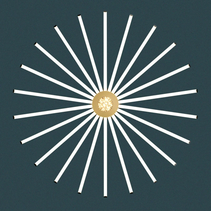 lustre led minimaliste design en aluminium