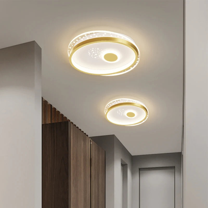 plafonniers simples modernes en fer forgé luminaires géométriques