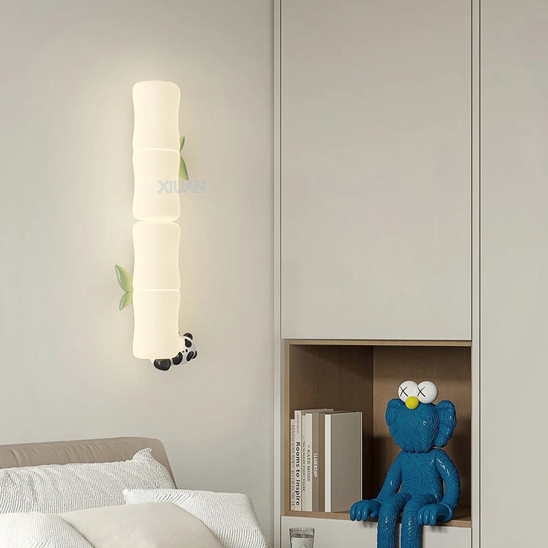 applique murale led singe panda pour enfants