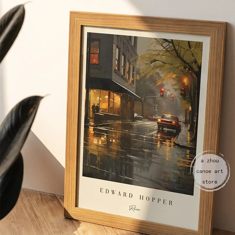 bibliothèque dœuvres dart classiques edward hopper affiches art moderne décoration