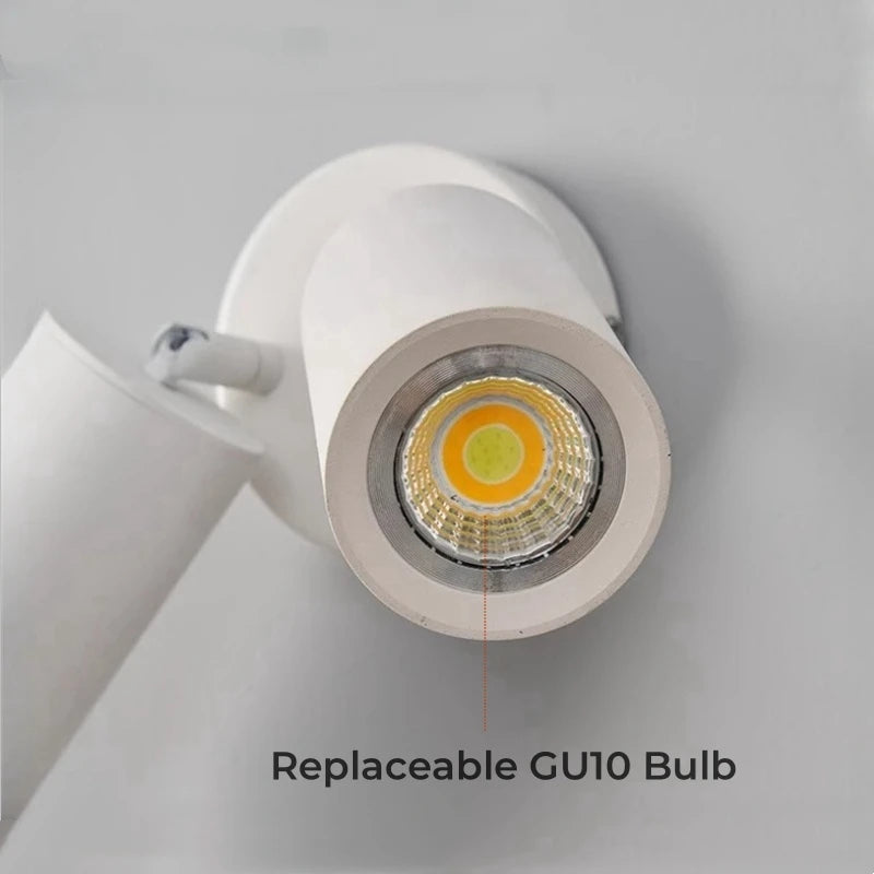 applique murale led nordique double tête rotative pour lecture et étude