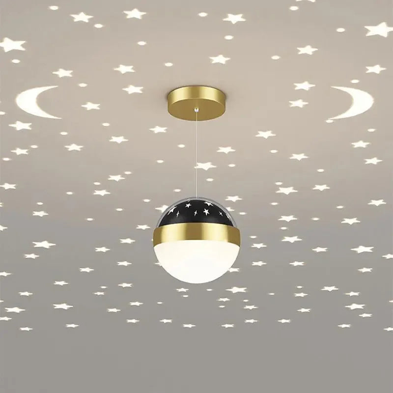 lustre moderne projection ciel étoilé éclairage intérieur décoratif