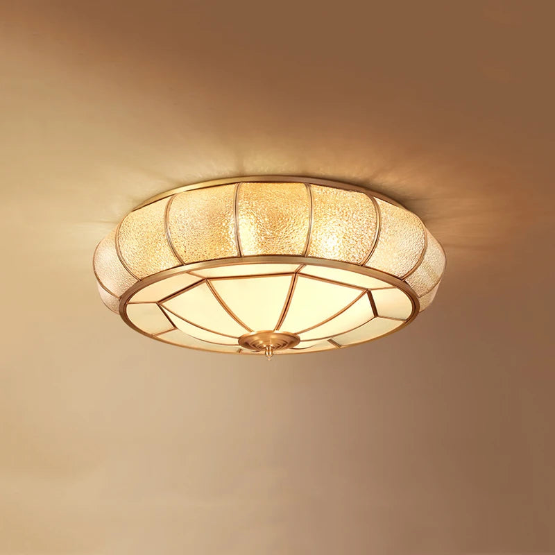 plafonnier en cuivre style européen éclairage créatif pour divers espaces