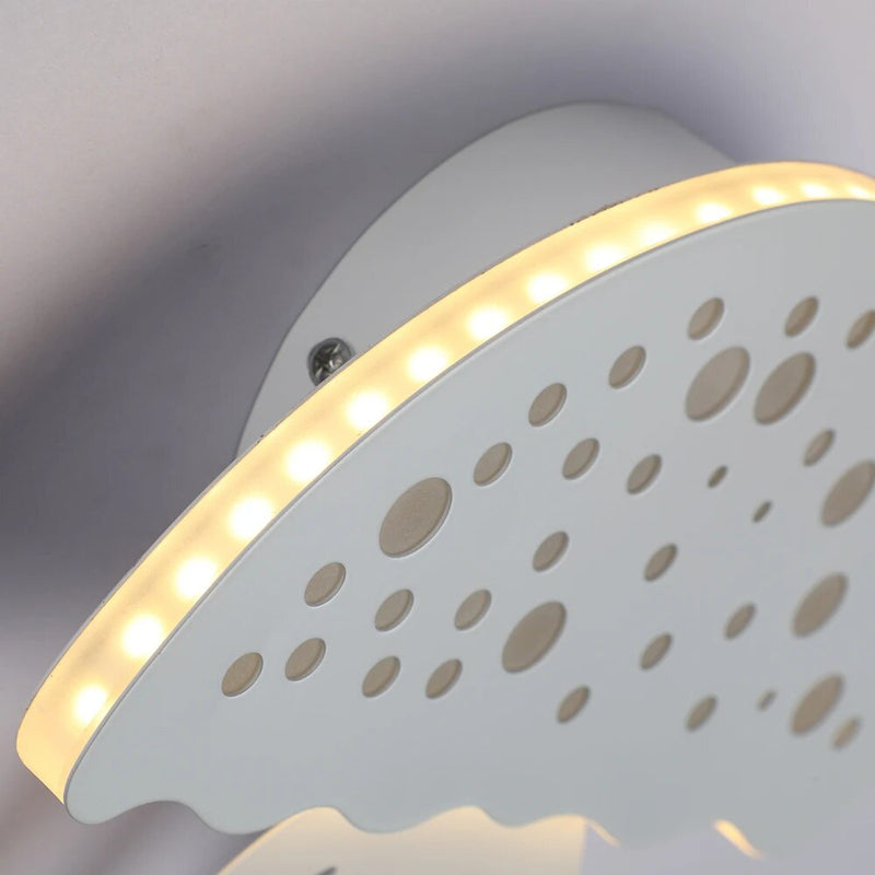 Applique murale blanche en forme de méduse à LED