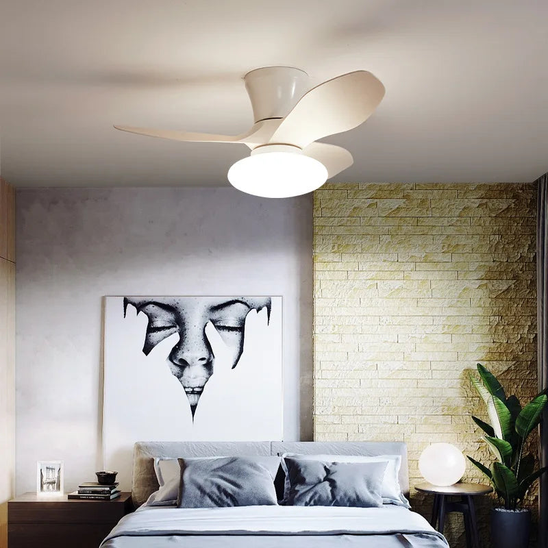 lampe de ventilateur nordique silencieuse et moderne pour restaurant