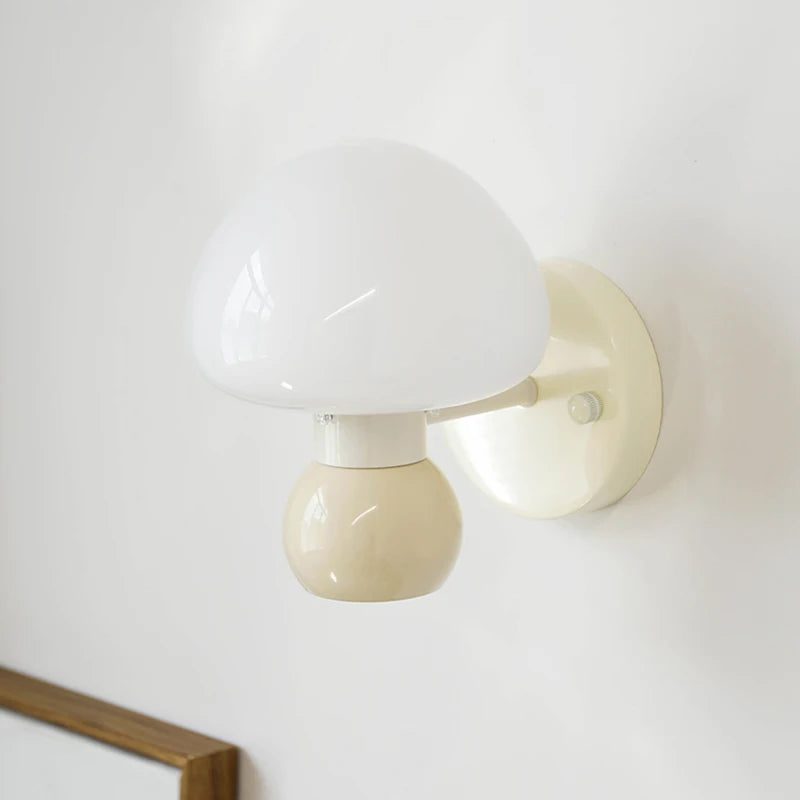 applique murale décorative en forme de champignon pour chevet