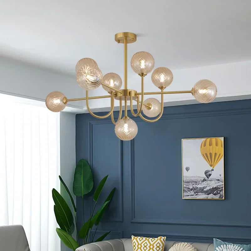 2024 New Pattern Creative U-shaped Magic Bean LED Pendent Lamp For Living Room Bedroom Lobby Exhibition Hall