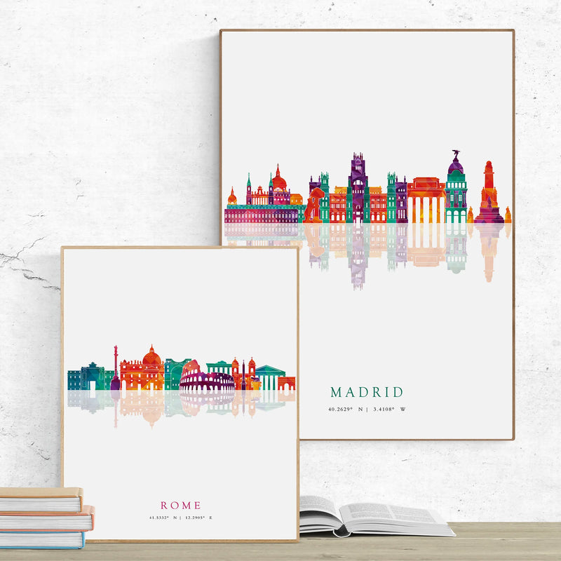 affiches et impressions des skylines de grandes villes