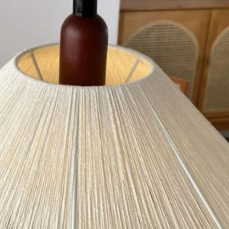 suspension style en corde de chanvre bois réglable