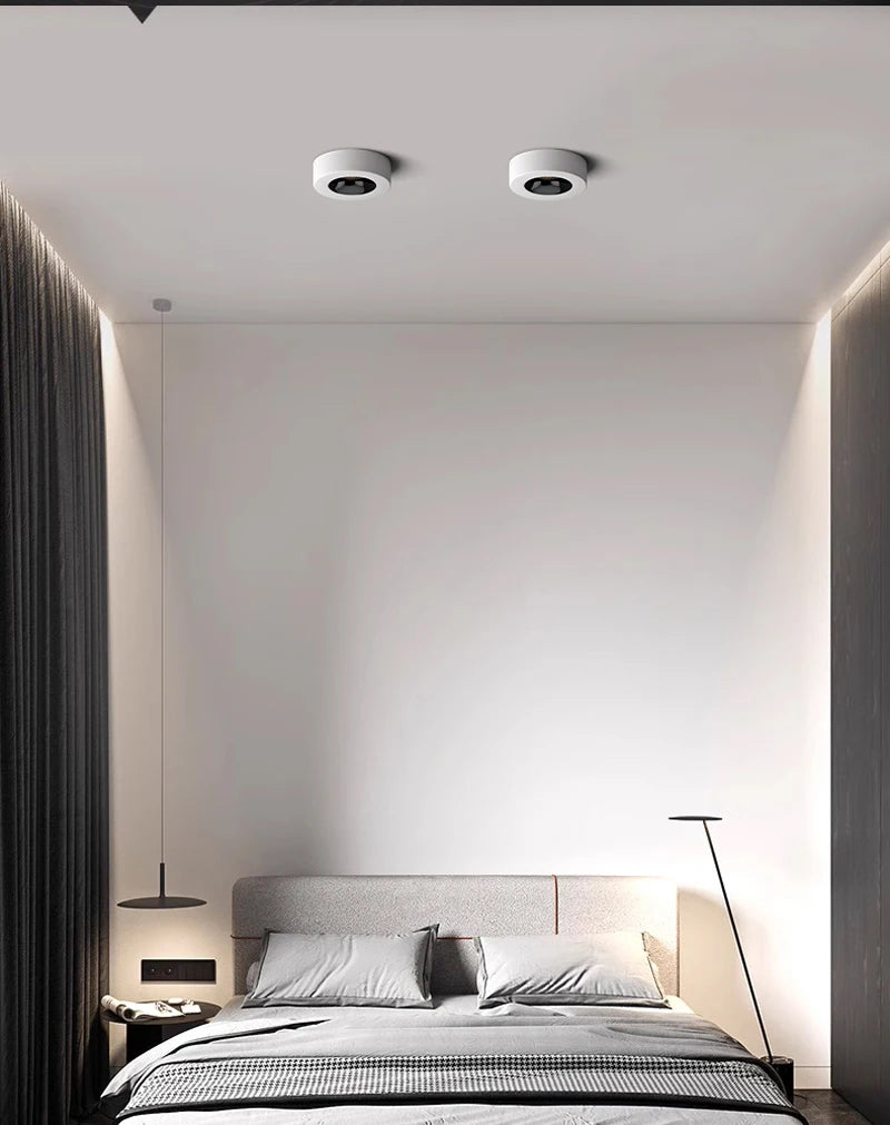 Surface Monté LED Downlight 9W Cob Plafonniers LED Spots Plafonniers Éclairage BLANC