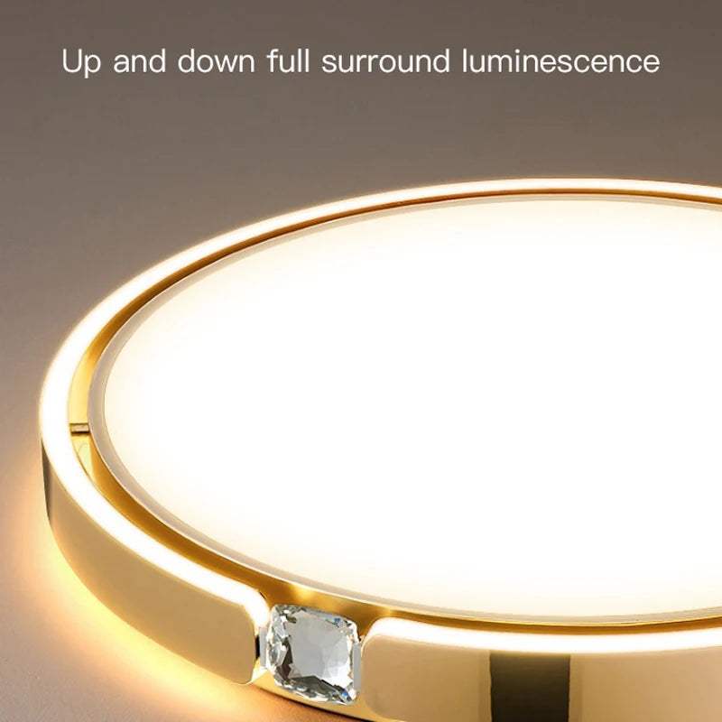 plafonnier moderne à anneau design luxe pour intérieur