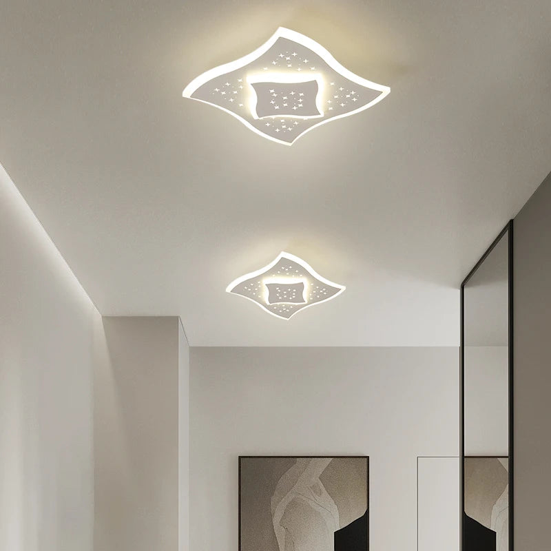 plafonnier led encastré acrylique créatif étoilé simple balcon