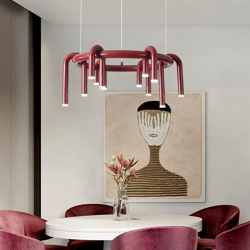 Lustre moderne nordique salon restaurant