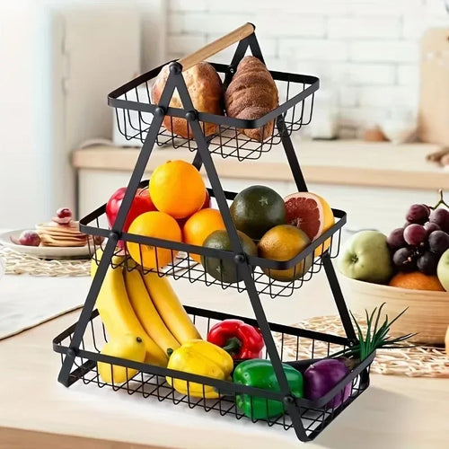 panier de rangement amovible pour fruits légumes et cosmétiques