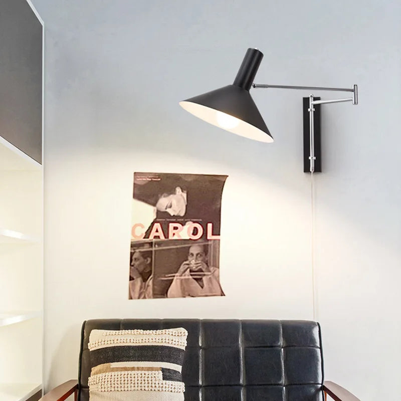 applique murale led créative télescopique pour lecture décorative