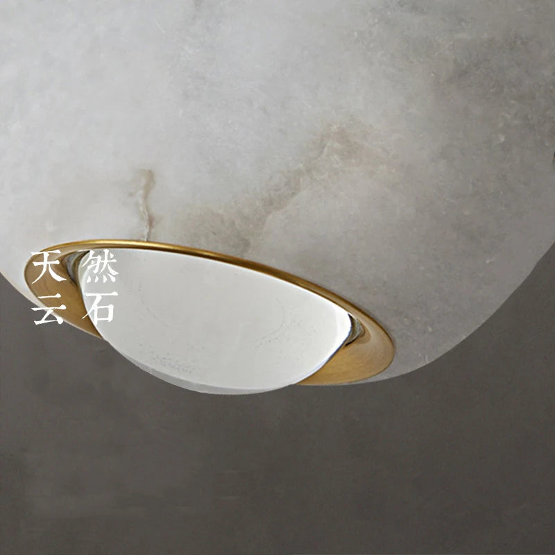 suspension nordique en boule de marbre pour intérieur