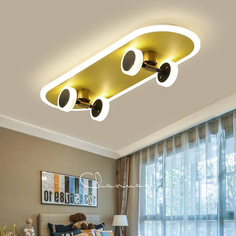 plafonnier scooter boy lampe décorative pour chambre enfant