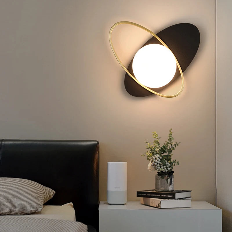 Appliques murales LED d'intérieur design arrondi avec boule