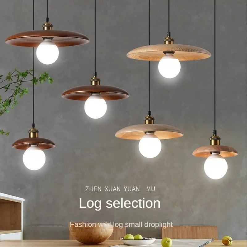 suspension en bois massif pour décoration intérieure moderne