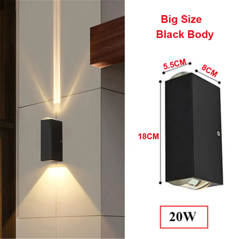 applique murale led extérieure moderne étanche en aluminium