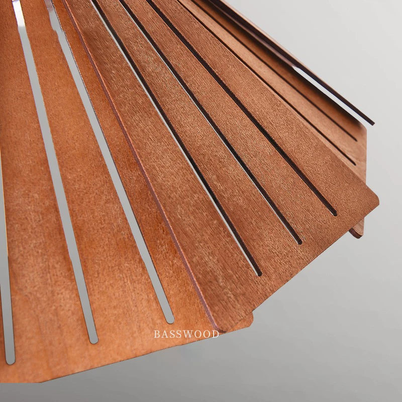 suspension en bois rétro japonais pour décoration intérieure