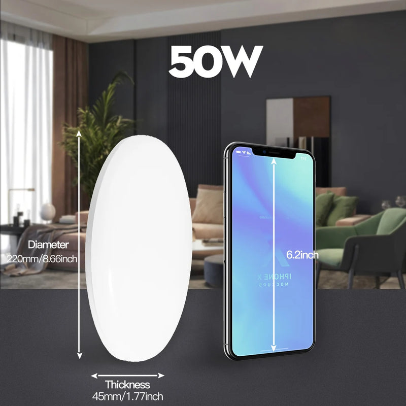 Plafonnier LED carré