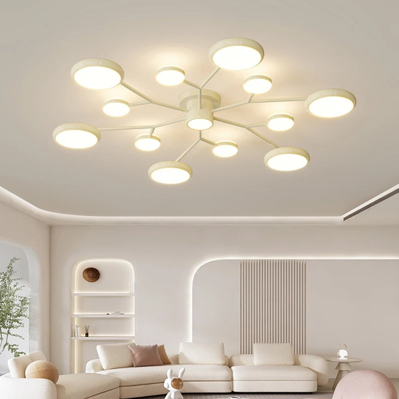 Plafonnier led moderne lumineux pour décoration intérieure suspendu