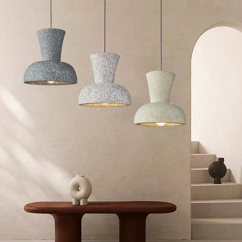 lustre led nordique wabi sabi pour bar et décoration maison