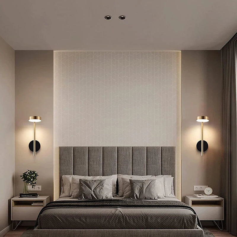 Applique murale led interrupteur rotatif