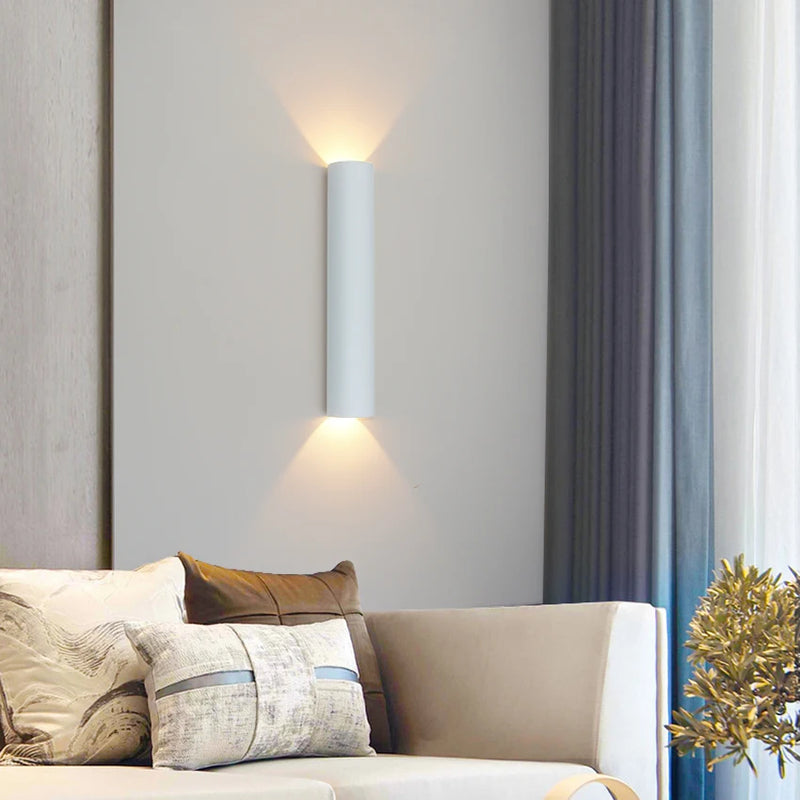 applique murale led en aluminium haut et bas au40
