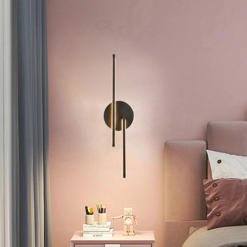 laiton led applique murale minimaliste pour restaurant