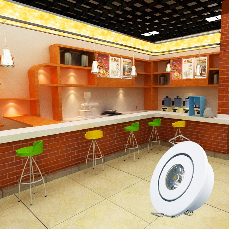 lot de 10 mini spots led intégrés réglables