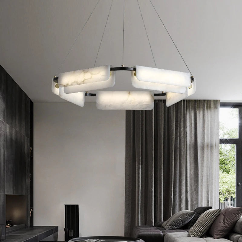 suspension en marbre espagnol de luxe en bronze