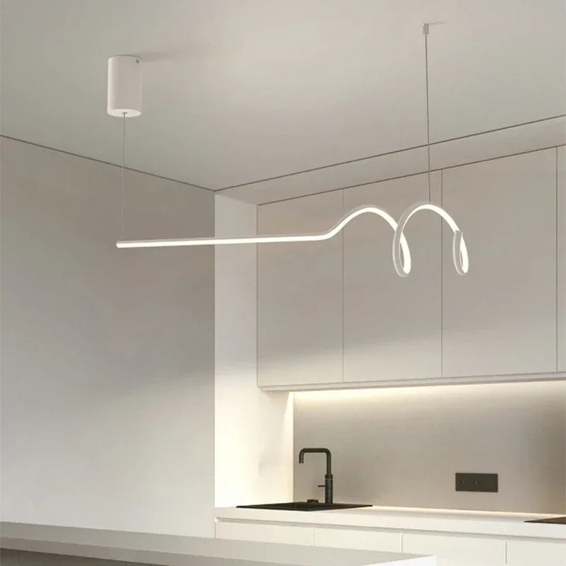 suspension moderne en led pour décoration d'intérieur élégante