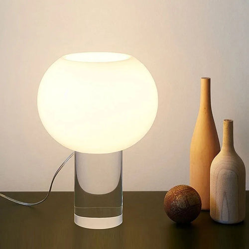 lampe à poser en verre vintage design pour décoration intérieure