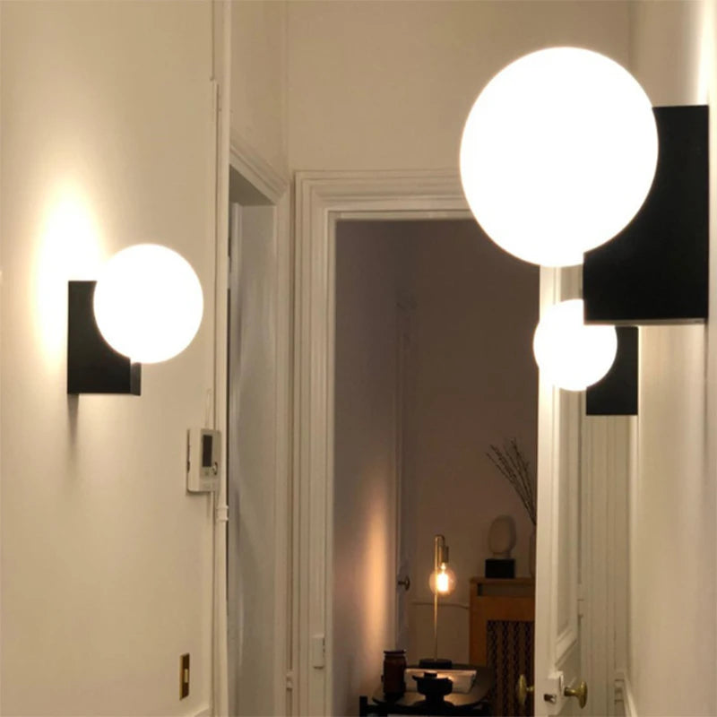 Applique murale Led ronde minimaliste