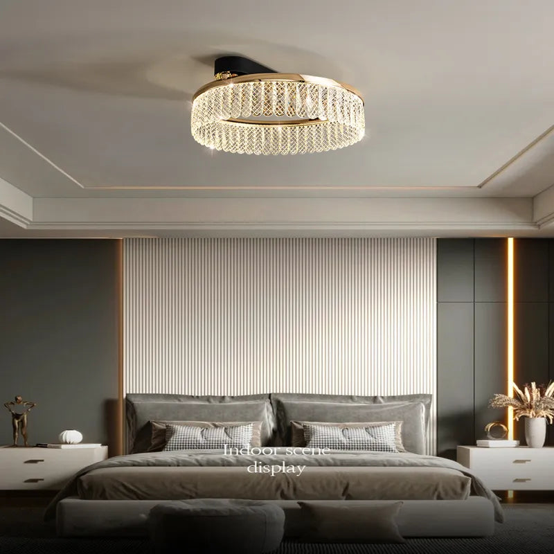 Lustre rond LED plafonnier intérieur lampara De Techo plafonnier De luxe pour la saison pour la décoration intérieure