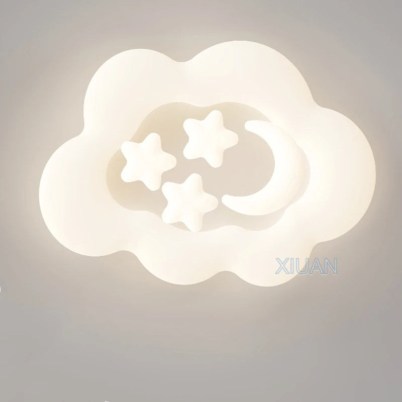 lustre créatif nuage blanc lune étoile pour enfants