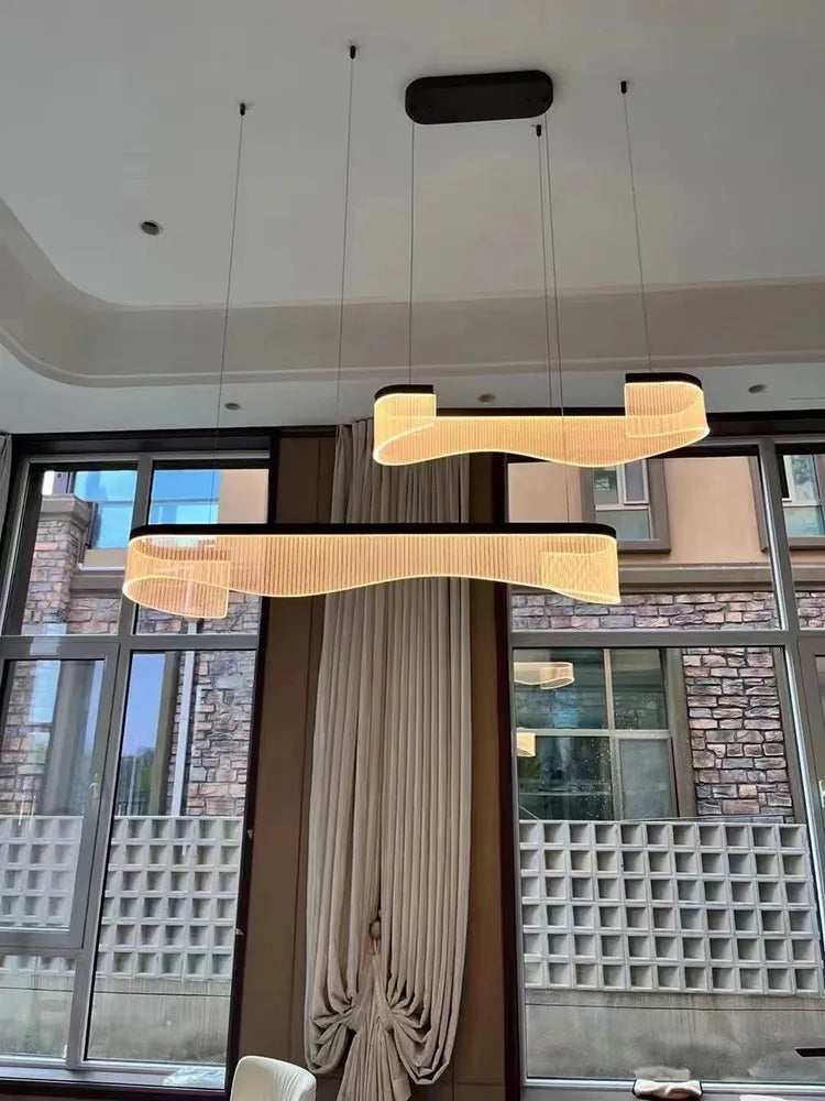 lustre moderne minimaliste nordique pour bar et salon de thé led