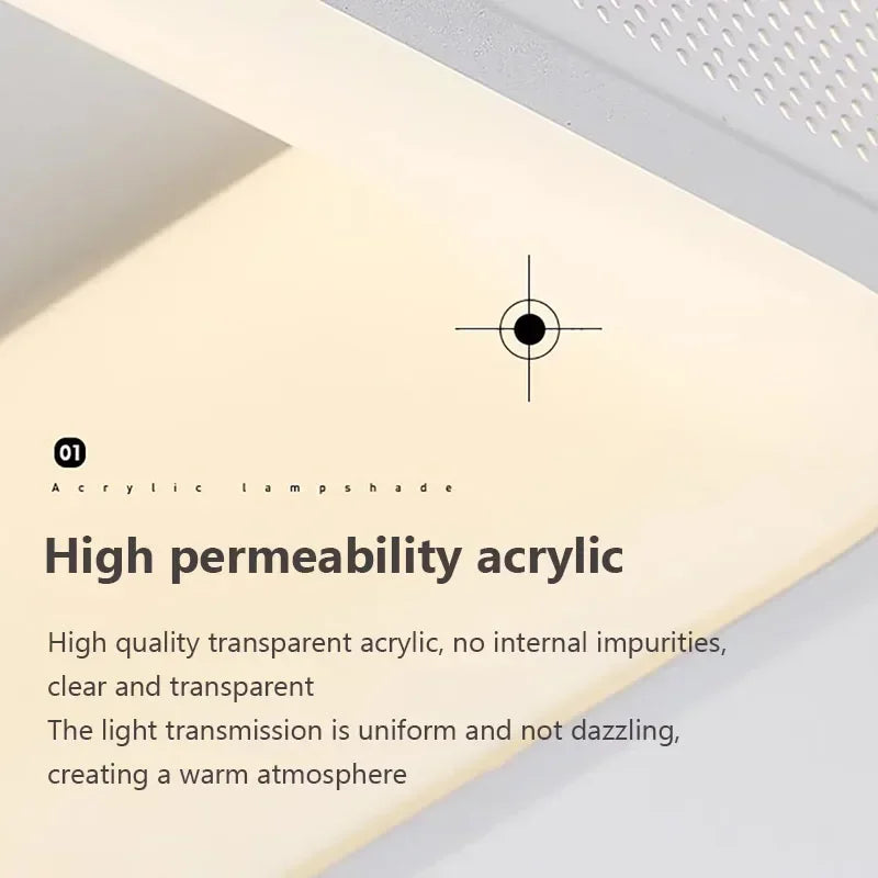 plafonnier moderne à leds avec ventilateur et télécommande