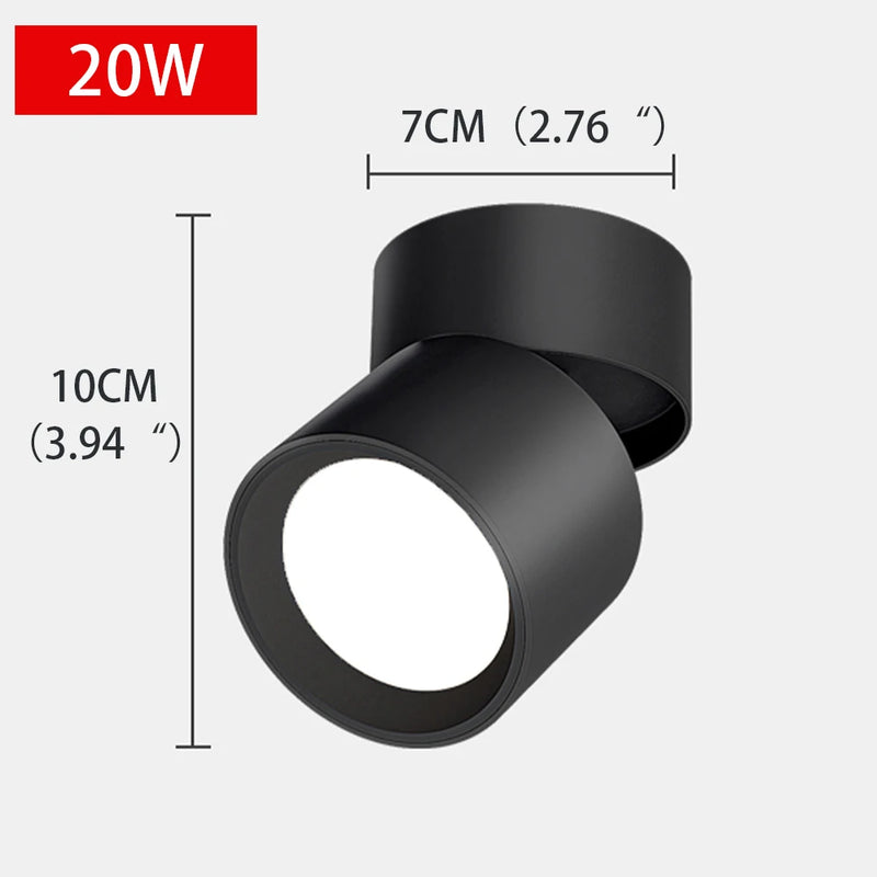 spot led extérieur à angle réglable sans perforation
