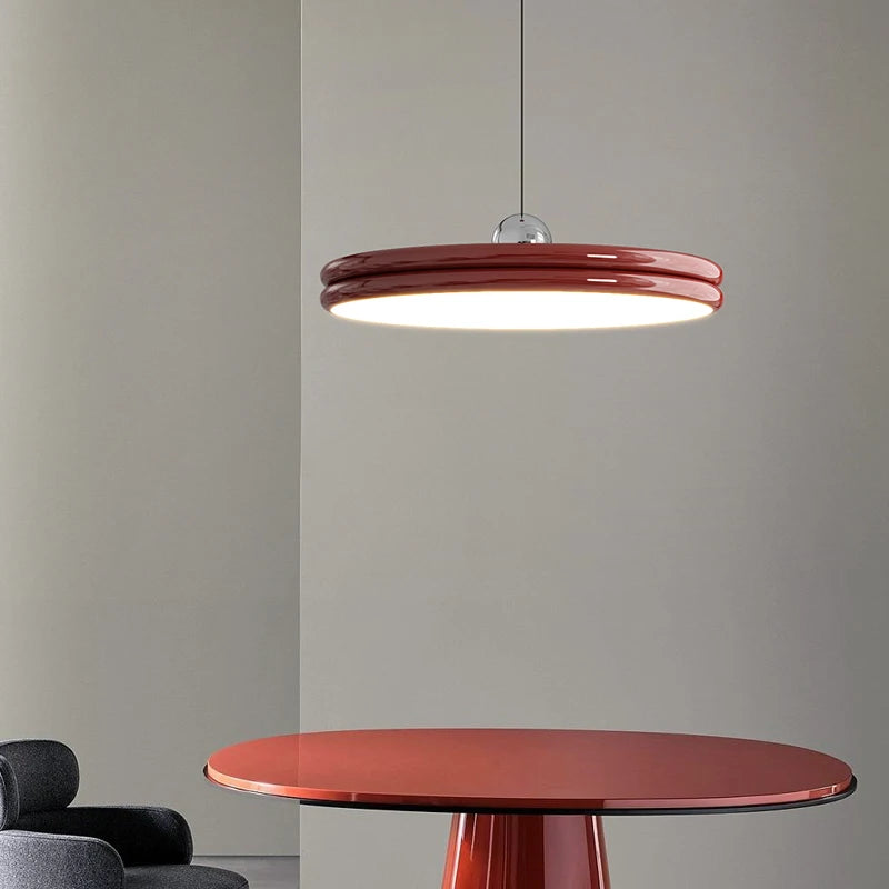 lustre circulaire nordique moderne ovni minimaliste luminaire intérieur