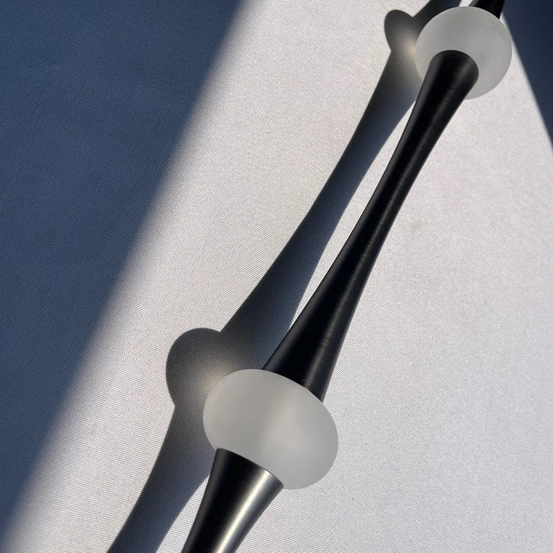 suspension nordique en acrylique design bambou pour décoration intérieure