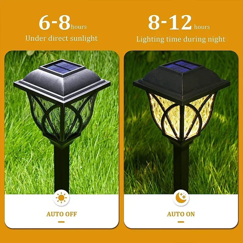 lampe solaire led imperméable extérieure pour jardin allée cour