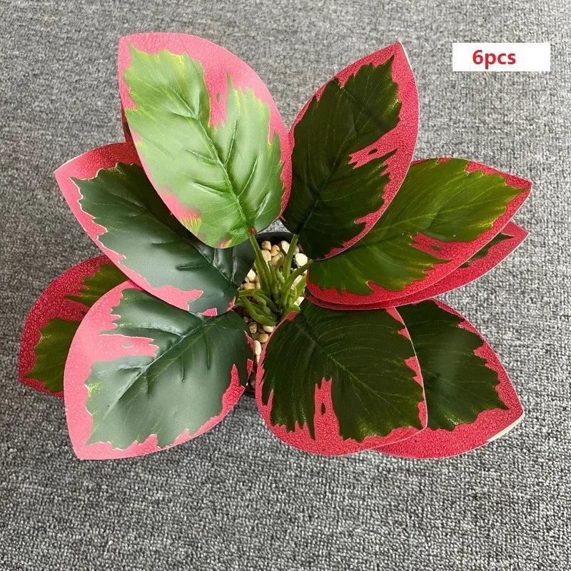 feuilles de phénix artificielles décoration verte en plastique