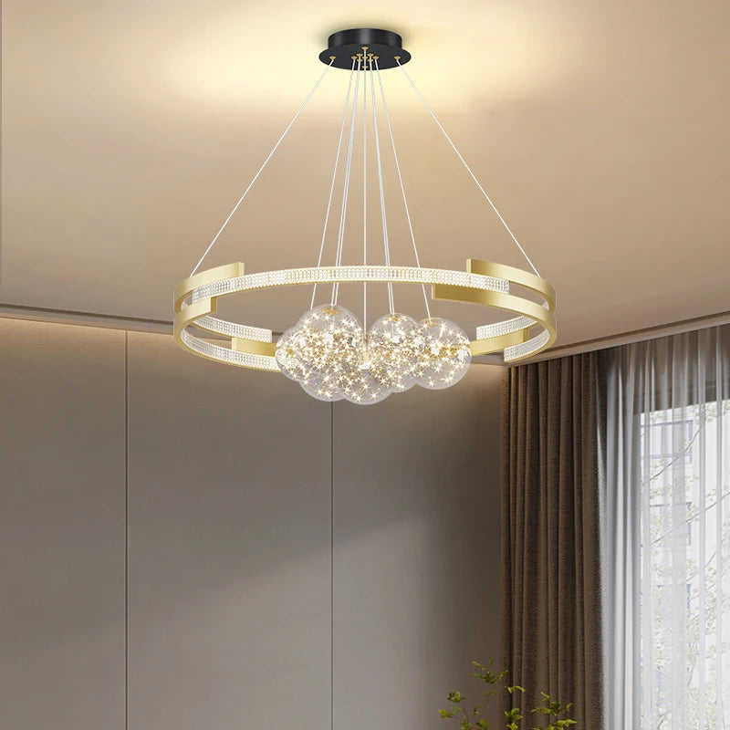 lustre moderne nordique luxe pour bar et restaurant étoilé