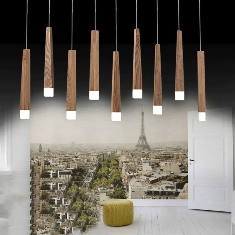 Suspension en bois moderne